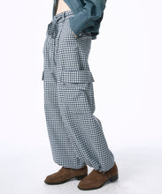 画像をギャラリービューアに読み込む, 【期間限定】カーゴ チェック ワイド パンツ｜Nora Lily elle（ノラリリーエル）
