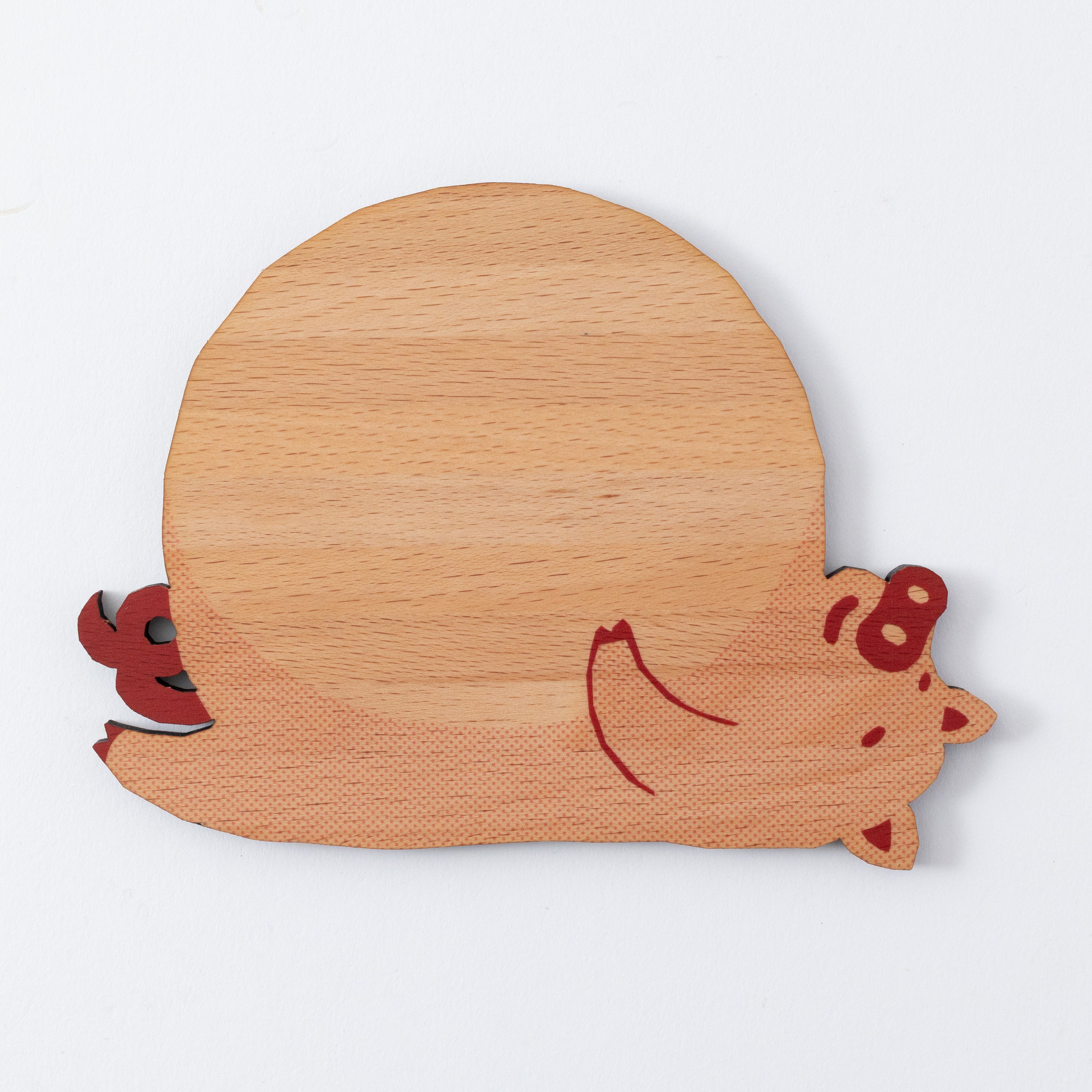 どうぶつの木製プレート＆コースター【ぶた】｜Ten＆O Art+Craft（テンアンドオー　アートクラフト）