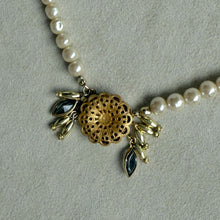 画像をギャラリービューアに読み込む, 【ネックレス】静かな輝きをまとう、ボタニカルパールネックレス｜ERIKOART（エリコアート）
