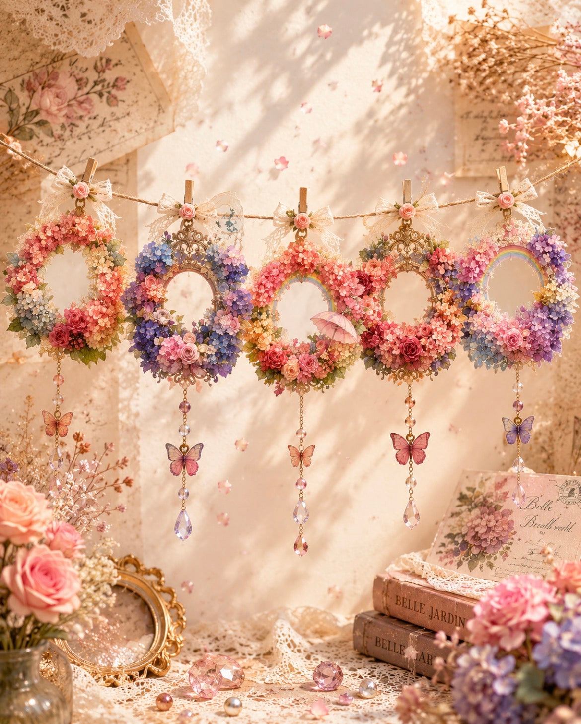 Floral Frame Hydrangea Melody｜nene_hope_heart（ネネホープハート