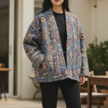 画像をギャラリービューアに読み込む, ”flowers in indigo”  vintage kantha jacket/ヴィンテージカンタジャケット｜ananyaﾕｲｲﾂﾑﾆ（アナンヤユイイツムニ）

