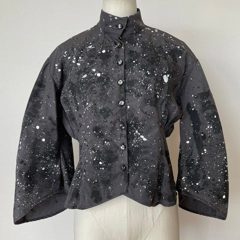 Merci DIEU Victorian shirt paint gray - ヴィクトリアンシャツ　ペイントグレー｜Merci DIEU（メルシーデュー）