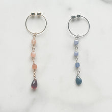 画像をギャラリービューアに読み込む, STONE LONG CUFF　GARNET/SAPPHIRE｜airy（エアリー）
