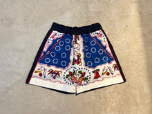 画像をギャラリービューアに読み込む, Short rough pants(bandana×navy)-ショートラフパンツ-｜colorple（カラプル）
