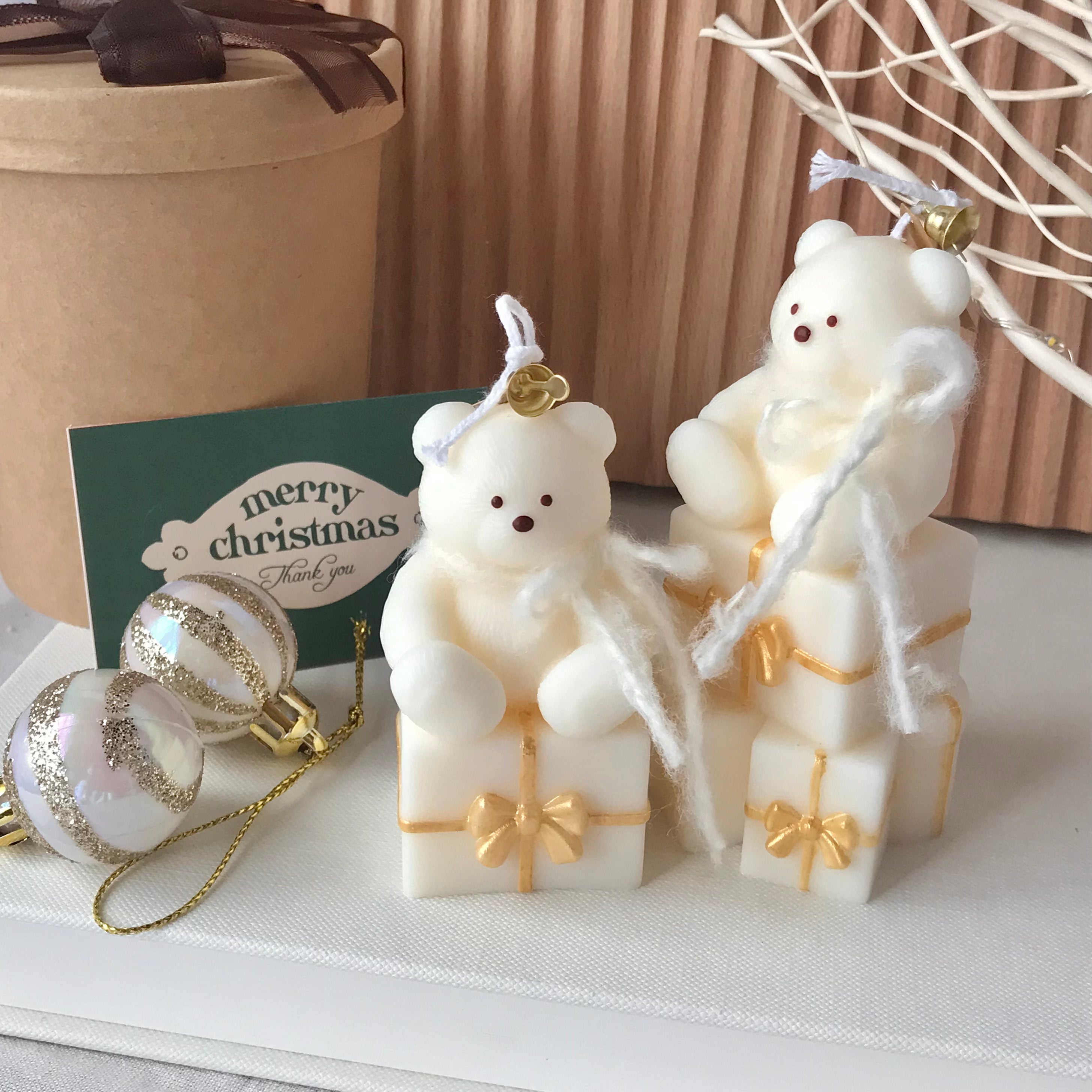 X'mas present bear  candle set｜ANCLED（アンクレッド）