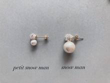 画像をギャラリービューアに読み込む, petit snow man【パヴェボール/パール/イヤリング/ピアス/プチギフト/プレゼント/誕生日/シンプル】｜Arinam（アリナム）
