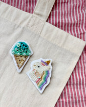 画像をギャラリービューアに読み込む, ブローチ【ユニコーン】｜tsubutsubu design.（ツブツブデザイン）
