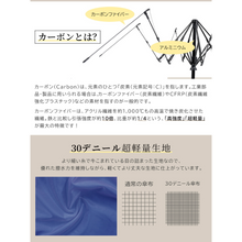 画像をギャラリービューアに読み込む, 超軽量カーボン晴雨兼用傘　完全遮光　超撥水　6本骨【airy+】｜KIZAWA（キザワ）
