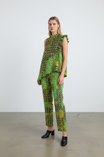 画像をギャラリービューアに読み込む, LADIES | アシメノースリーブフリルブラウス　S〜M size -0１｜ADEGO -African Fabric apparel- （アデゴアフリカンファブリックアパレル）
