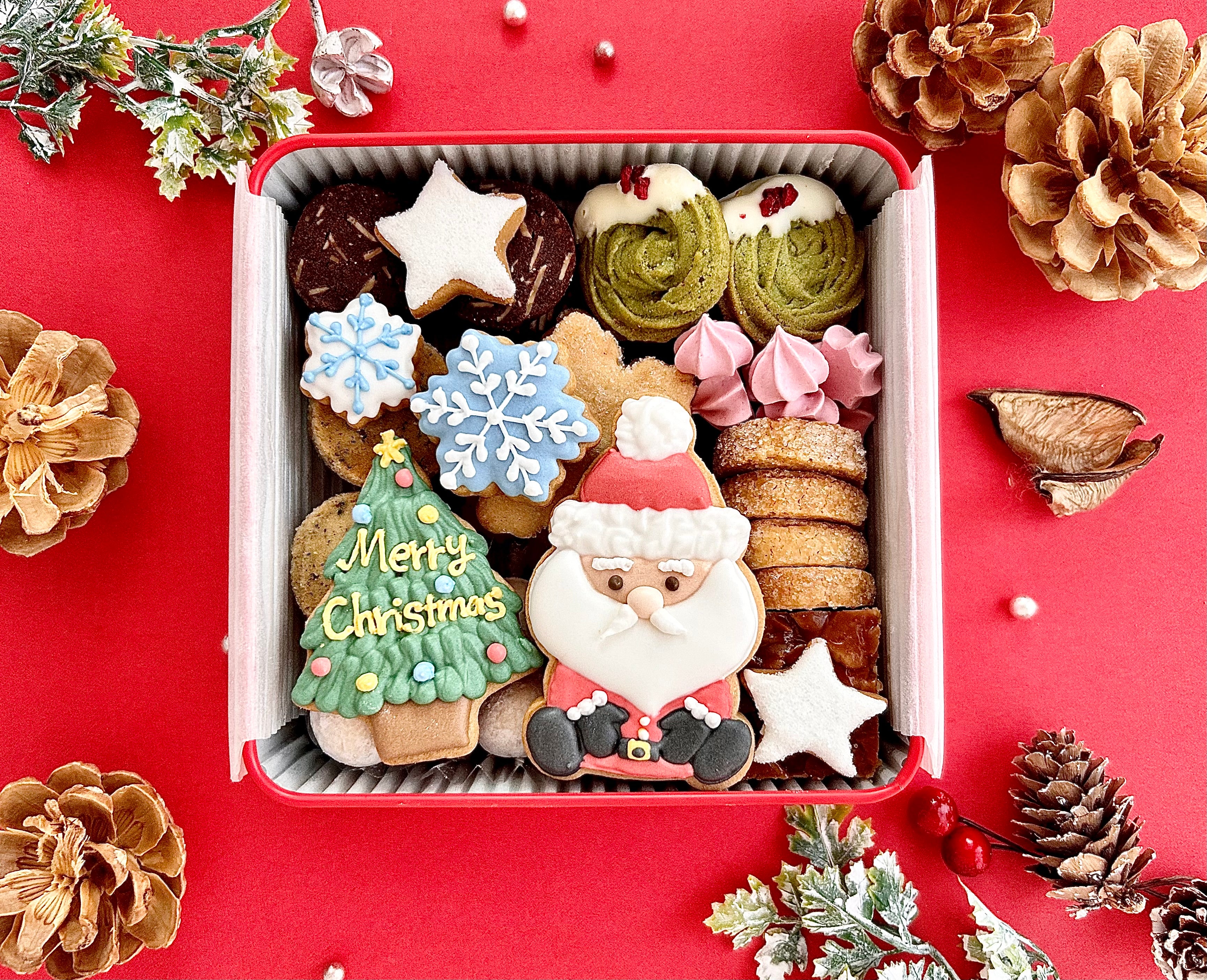 クリスマスアソートクッキー缶｜にじいろクッキー