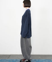 画像をギャラリービューアに読み込む, 【期間限定】ストライプ &amp; カットソー コンビネーション シャツ｜Nora Lily（ノラリリー）
