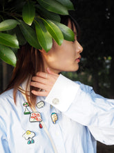 画像をギャラリービューアに読み込む, 刺繍ブローチ / 三角フラスコ｜studio bansoko（スタジオバンソウコウ）
