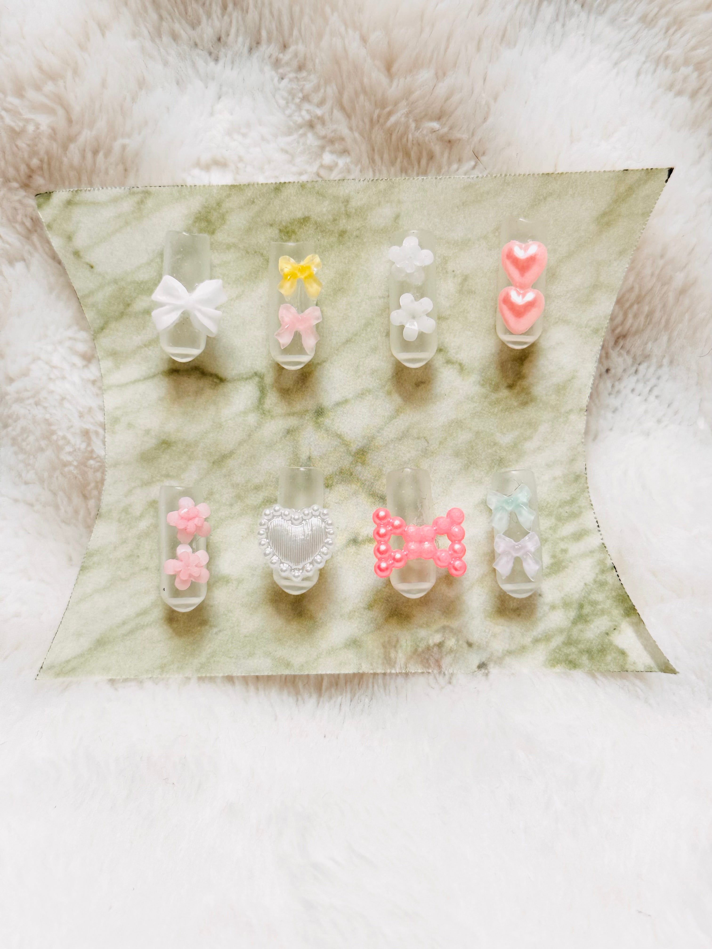 傘アクセサリーつゆ先キャップ8個セット〜透明～｜precious time（プレシャスタイム）