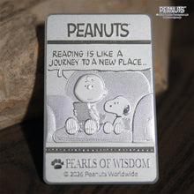 画像をギャラリービューアに読み込む, PEANUTS★Pearls of Wisdom ミラーカード・Reading is｜Cuprum by ISHIWATA（クプラム　バイ　イシワタ）
