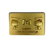 画像をギャラリービューアに読み込む, Hello Kitty 50th Mirror Card-Gold・ハローキティ・ミラーカード・ゴールド｜Cuprum by ISHIWATA（クプラム バイ イシワタ）
