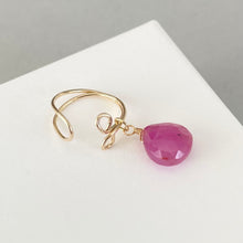画像をギャラリービューアに読み込む, ピンクサファイア のイヤーカフ｜Na Lumière                                                                                                （ナ　ルミエール）
