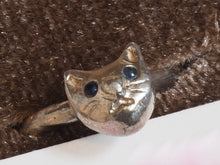 画像をギャラリービューアに読み込む, ミニねこ＆ブルーサファイア　ＳＩＬＶＥＲ　イヤーカフ｜Pulpo Jewelry（プルポジュエリー）
