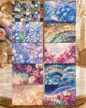 画像をギャラリービューアに読み込む, Floral Princess Hydrangea Melodyデザインペーパーブック｜nene_hope_heart（ネネホープハート）
