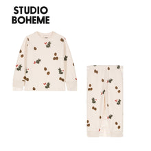 画像をギャラリービューアに読み込む, 【STUDIO BOHEME】PYJAMA FLEECE 2 PIECES - PINE BRANCHES｜CHUPETERIA（チュペテリア）
