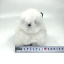 画像をギャラリービューアに読み込む, ベビーアルパカの天然皮革 うさぎ ぬいぐるみ｜ペルー職人手仕事・一点もの
