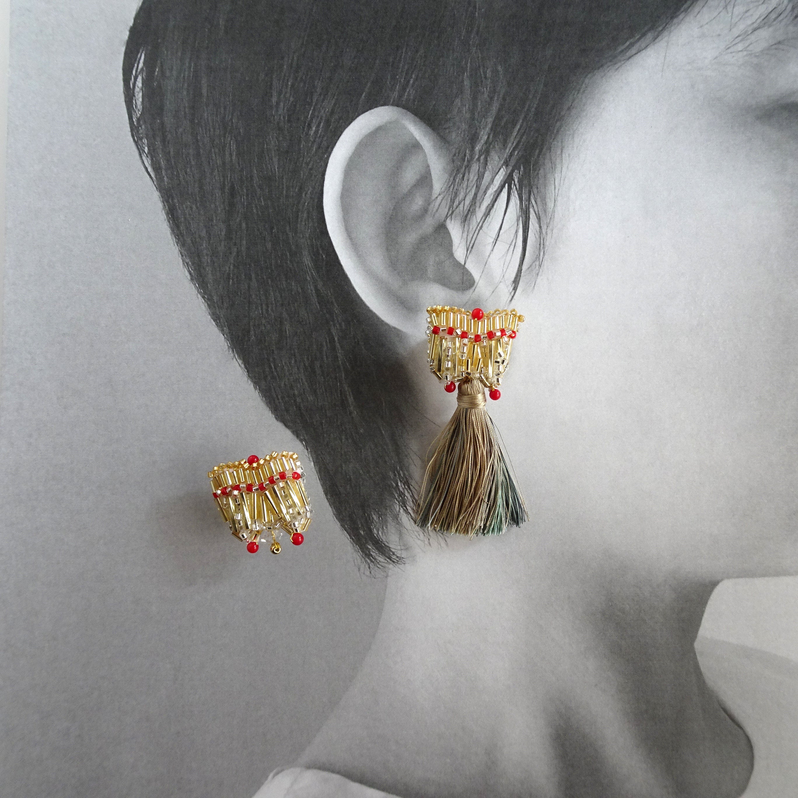 ドレッシーイヤリング｜hanmmmo（ハンモ）