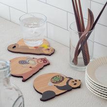 画像をギャラリービューアに読み込む, どうぶつの木製プレート＆コースター【ひろしまぱんだ】｜Ten＆O Art+Craft（テンアンドオー　アートクラフト）

