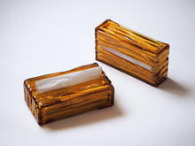 画像をギャラリービューアに読み込む, 露 -TSUYU- ティッシュケース ウェア くちなし（アンバー）｜ame（アメ）

