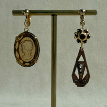 画像をギャラリービューアに読み込む, 【イヤリング】眠れる工房の記憶と、ブラウンの光のイヤリング｜ERIKOART（エリコアート）
