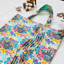 画像をギャラリービューアに読み込む, ウェーブタックトートバッグ（緑）｜Nikomatch（ニコマッチ）
