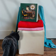 画像をギャラリービューアに読み込む, 今夜のフロアを盛り上げるのは…？　DJ猫のキャンバスアート｜yoshie moriuchi ARTWORKS（ヨシエモリウチアートワークス）
