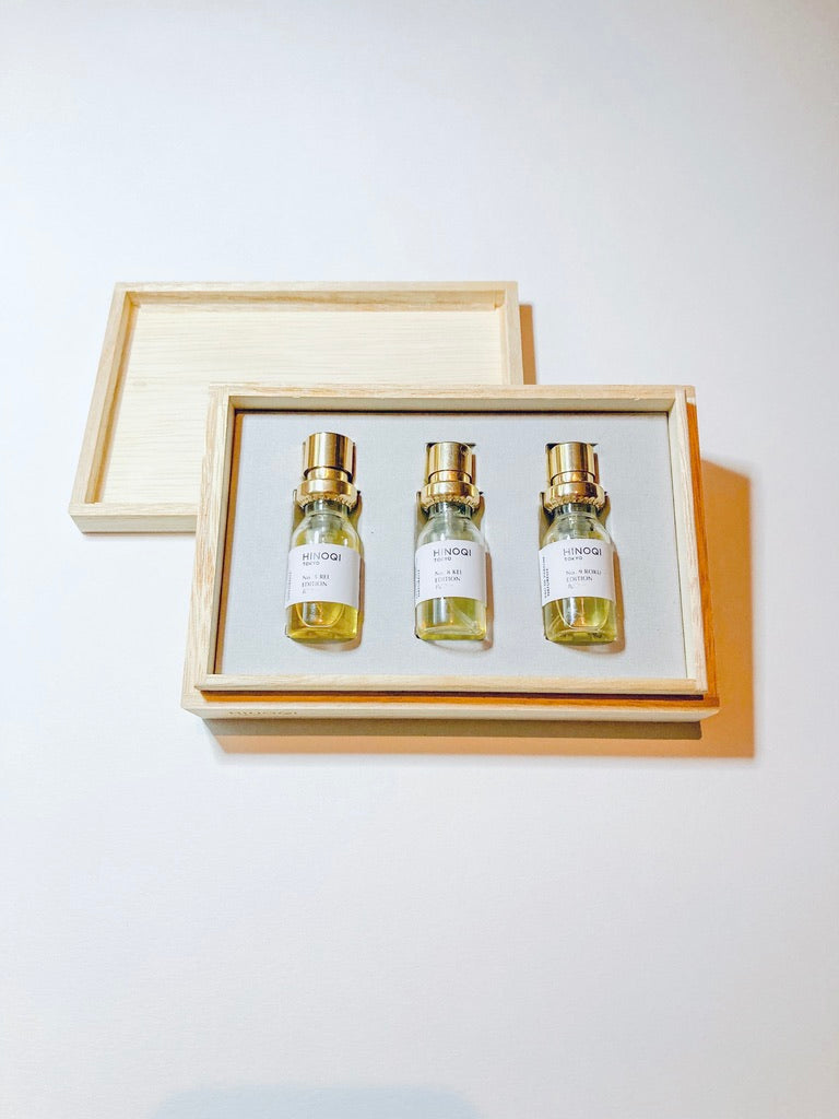 オードパルファム　ナチュラル　ディスカバリーセット（香水３種）｜HINOQI TOKYO（ヒノキトウキョウ）