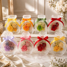 画像をギャラリービューアに読み込む, 【Flower Parfum 香水瓶丸型】バラ 母の日 ギフト プレゼント 両親贈呈品 出産 誕生日 記念日 インテリア 雑貨 プリザーブドフラワー ボトルアレンジメント｜Luana Mally（ルアナ　マリー）
