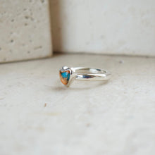 画像をギャラリービューアに読み込む, Orange copper heart turquoise ring 13.5号｜MARIA JEWELRY（マリアジュエリー）
