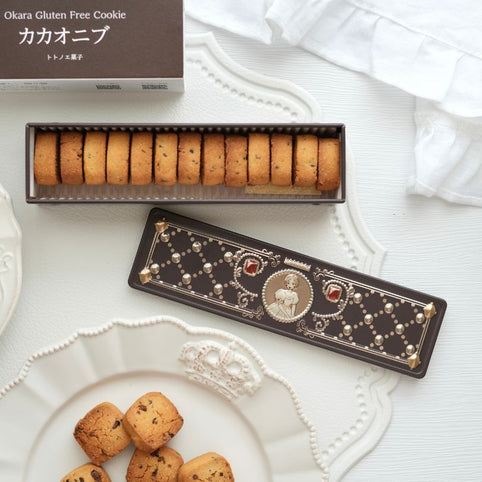 トトノエ菓子 グルテンフリー国産発酵バタークッキー缶【カカオニブ】｜トトノエ菓子（トトノエガシ）