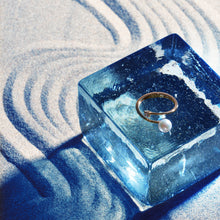 画像をギャラリービューアに読み込む, K18 Adjustable Ring with Akoya Pearl and Diamond＿アコヤ真珠/ダイヤフリーサイズリング｜Fujikoshi Jewelry（フジコシジュエリー）
