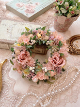 画像をギャラリービューアに読み込む, ベビーピンクのフラワーリース｜flowers luciole（フラワーズ　ルシオール）
