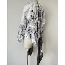 画像をギャラリービューアに読み込む, Patchwork shirt paint white - パッチワークシャツ　ペイント白｜Merci DIEU（メルシーデュー）
