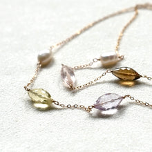 画像をギャラリービューアに読み込む, 淡水とパステルカラーの天然石ネックレス｜beads room mimo（ビーズルームミモ）
