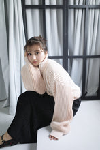 画像をギャラリービューアに読み込む, stripe zip Knit｜Mistletoe（ミソルト）
