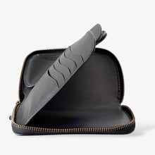 画像をギャラリービューアに読み込む, ラウンドファスナーミドルウォレット Type-3R 黒浸 / 三花バスケットウィーブ｜Samurai Craft（サムライクラフト）
