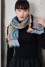 画像をギャラリービューアに読み込む, -Breeze-　MOHIKAN WOOLストール　col:ブルー｜POLS（ポルス）
