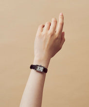 画像をギャラリービューアに読み込む, TSUKI 朧月 / SQUARE SILVER BLACK LEATHER｜MATOW（マトウ）
