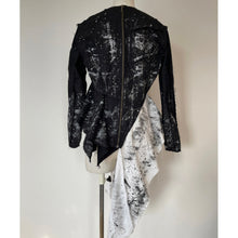 画像をギャラリービューアに読み込む, Patchwork shirt paint black - パッチワークシャツ　ペイント黒｜Merci DIEU（メルシーデュー）
