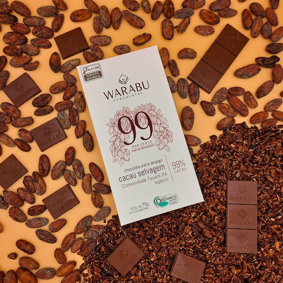 エクストラダークチョコレートバー ワイルドココア 99% | 70g｜WARABU CHOCOLATES（ワラブチョコレート）