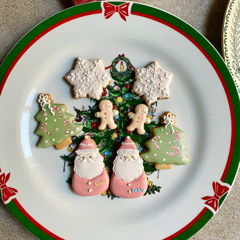 sumirecookies ミニスノーマンとサンタのクリスマスクッキーセット｜sumirecookies（スミレクッキーズ）