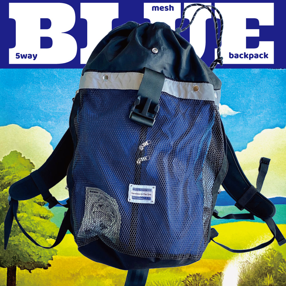 5way mesh backpack BLUE｜POFT<purveyors of fine time>（ポフト）