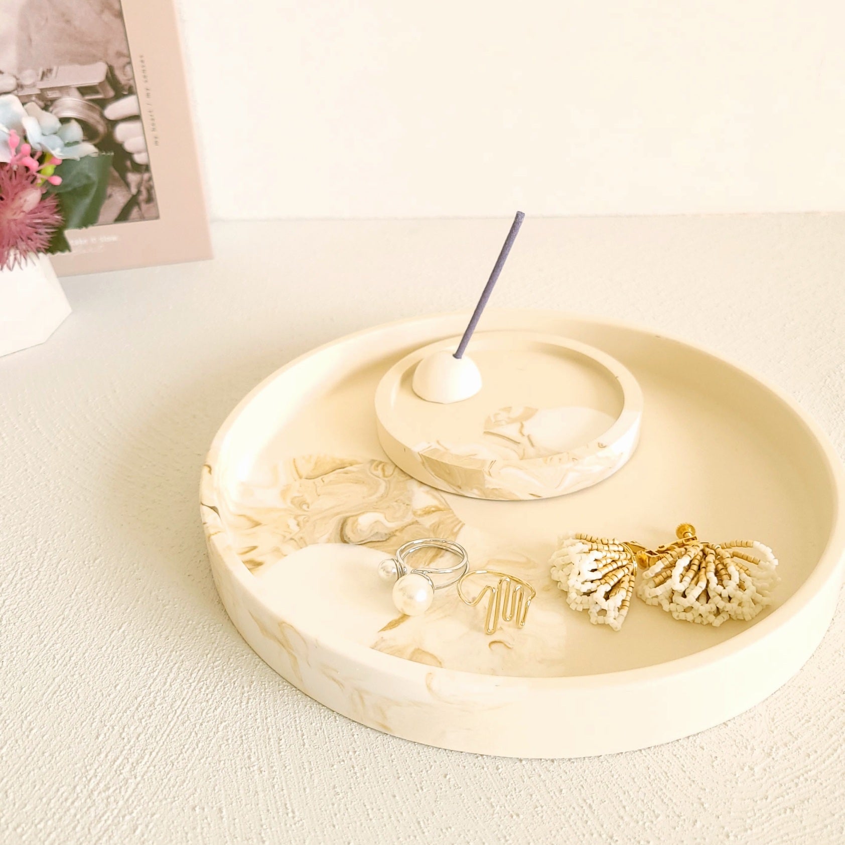 Simple Tray 《Latte Series - beige - M》｜TOIRO DE（トイロ）