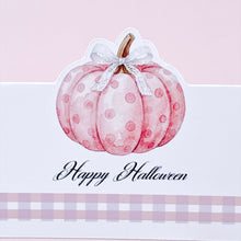 画像をギャラリービューアに読み込む, ピンクのかぼちゃのハロウィンペーパーヘッダー（トッパー）7枚袋付き｜ｏｋｕｒｕ（オクル）
