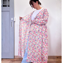 画像をギャラリービューアに読み込む, ブロックプリントのカシュクールワンピース インド綿 一点モノ｜かっぽう着屋（カッポウギヤ）｜かっぽう着屋（カッポウギヤ）
