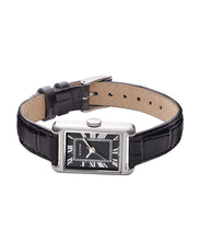 画像をギャラリービューアに読み込む, TSUKI 朧月 ノワール / SQUARE SILVER BLACK LEATHER NOIR｜MATOW（マトウ）
